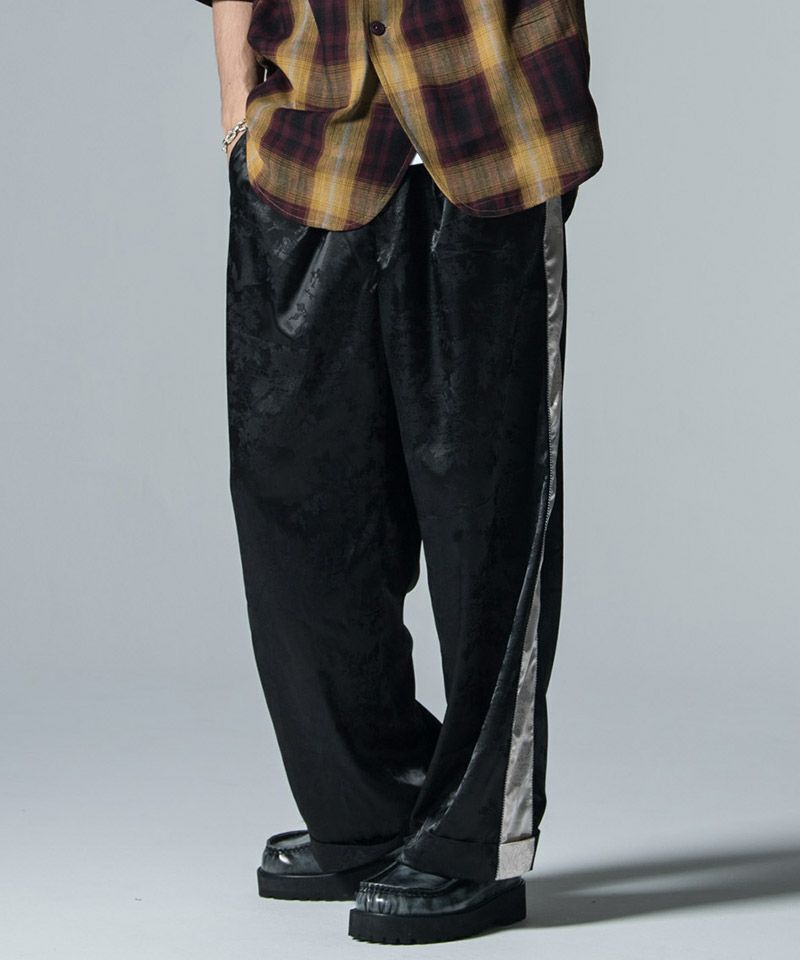 flower shadow  ズボン 20%OFF【glamb(グラム)】Flower Jacquard Line Pants フラワー