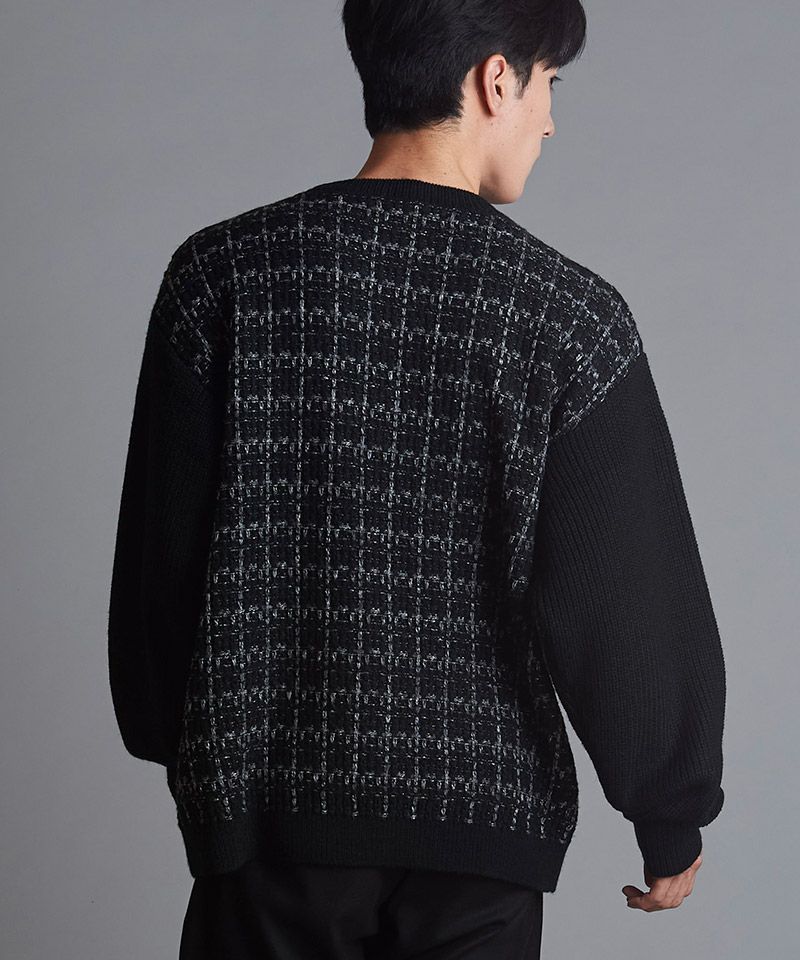 70%OFF【NO ID.(ノーアイディー)】ﾂｲｰﾄﾞﾆｯﾄC-N-PO(853010-639K