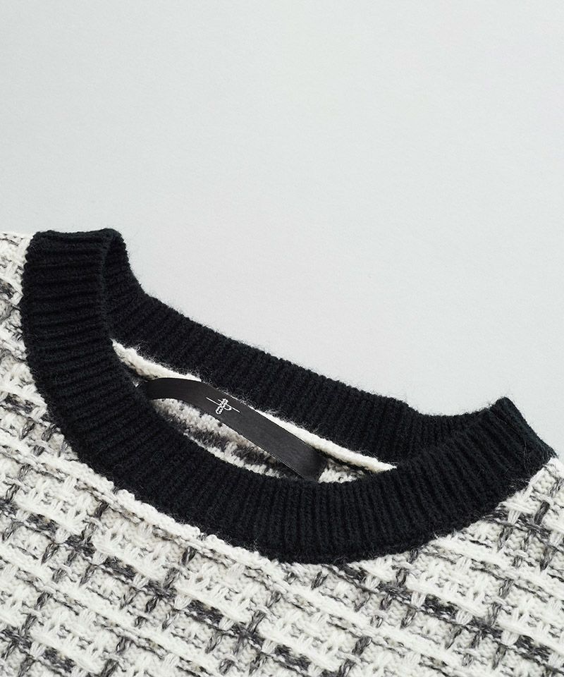 70%OFF【NO ID.(ノーアイディー)】ﾂｲｰﾄﾞﾆｯﾄC-N-PO(853010-639K