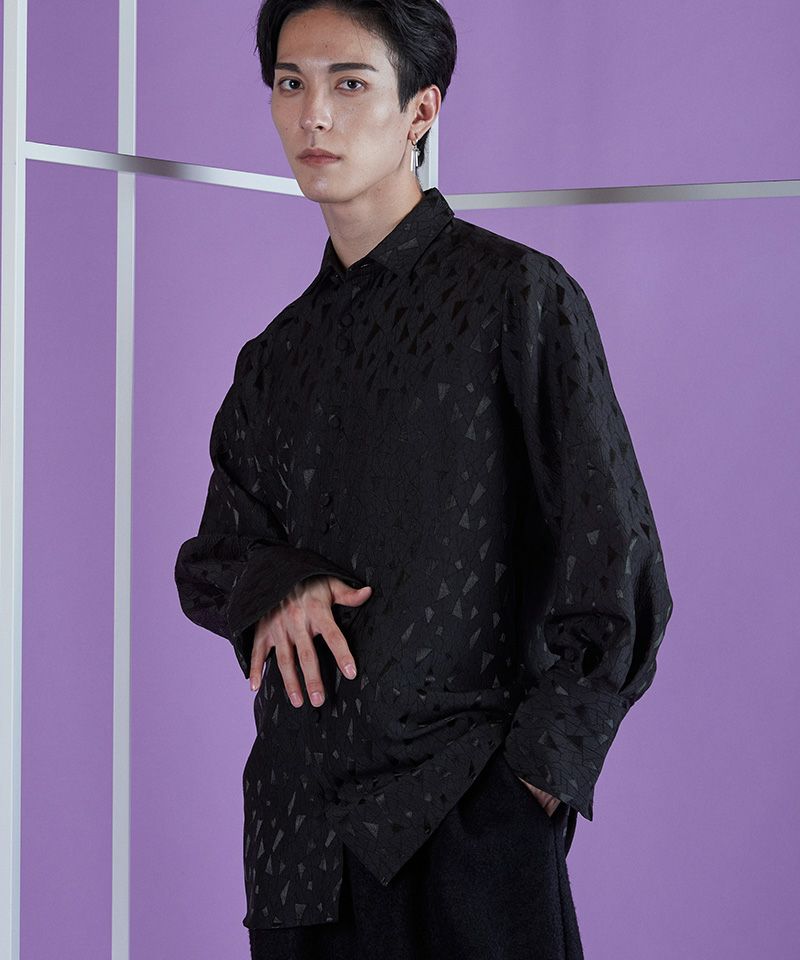 60%OFF【NO ID.(ノーアイディー)】JQﾛﾝｸﾞSH シャツ(453006-648S 