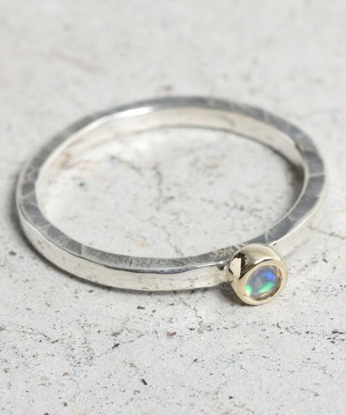【VIVIFY(ビビファイ)】【予約販売ご注文から1ヶ月後出荷】Hammered k10BezelSetting Ring 指輪(VFR-167)