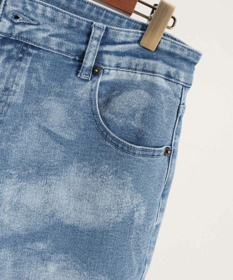 CAMBIO(カンビオ)】Random Bleach Denim Jodhpurs Pants デニム