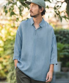 CAMBIO(カンビオ)】Silky Denim Three quarter sleeve Skipper CAMBIO(カンビオ)】Silky Denim Three quarter sleeve Skipper