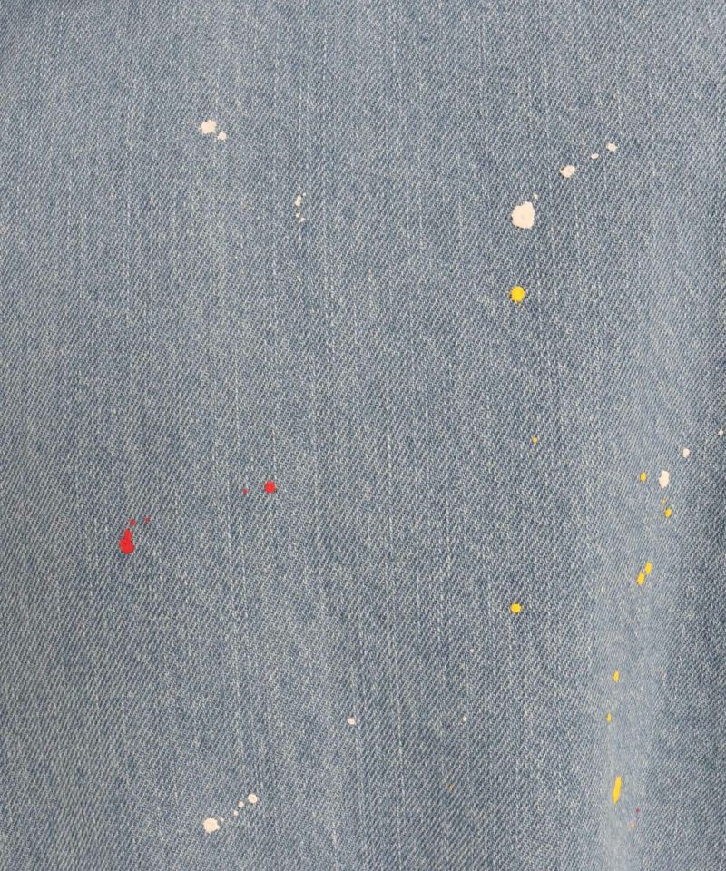 よしまさ 30%OFF【CAMBIO(カンビオ)】Paint Distressed Over size Denim