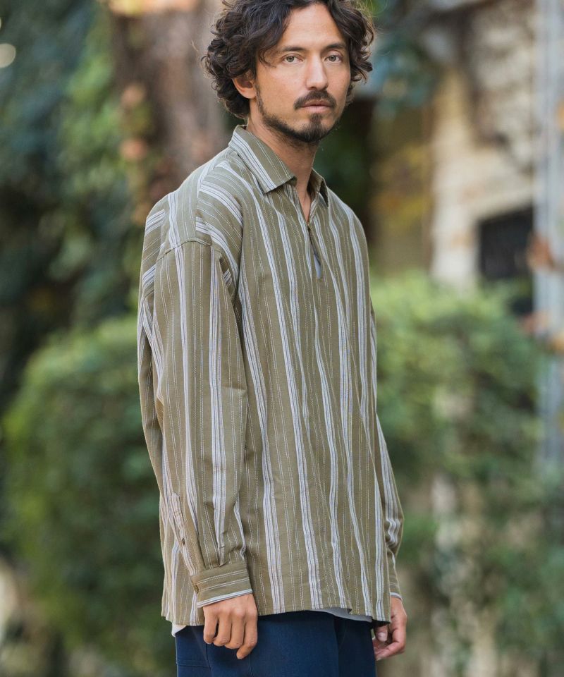 30%OFF【CAMBIO(カンビオ)】Cotton Linen Skipper Pullover