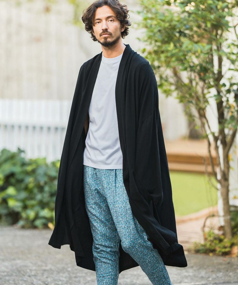 CAMBIO(カンビオ)】KIMONO Like Linen Rayon Long Sleeve Gown ガウン