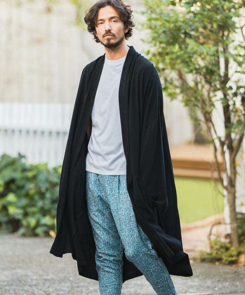 CAMBIO(カンビオ)】KIMONO Like Linen Rayon Long Sleeve Gown ガウン ...