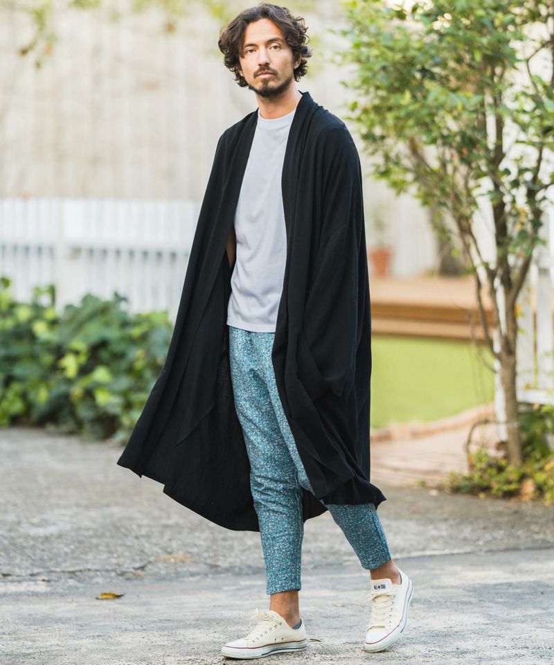 CAMBIO(カンビオ)】KIMONO Like Linen Rayon Long Sleeve Gown ガウン