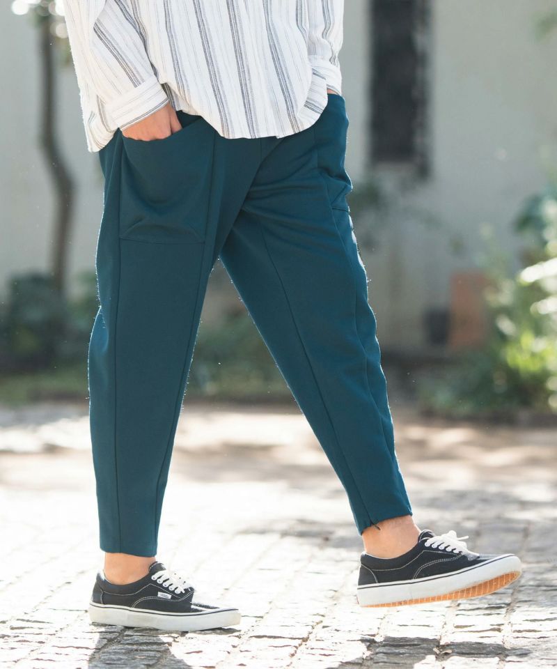 CAMBIO(カンビオ)】 Kersey Cut sew Soft Balloon Silhouette Pants