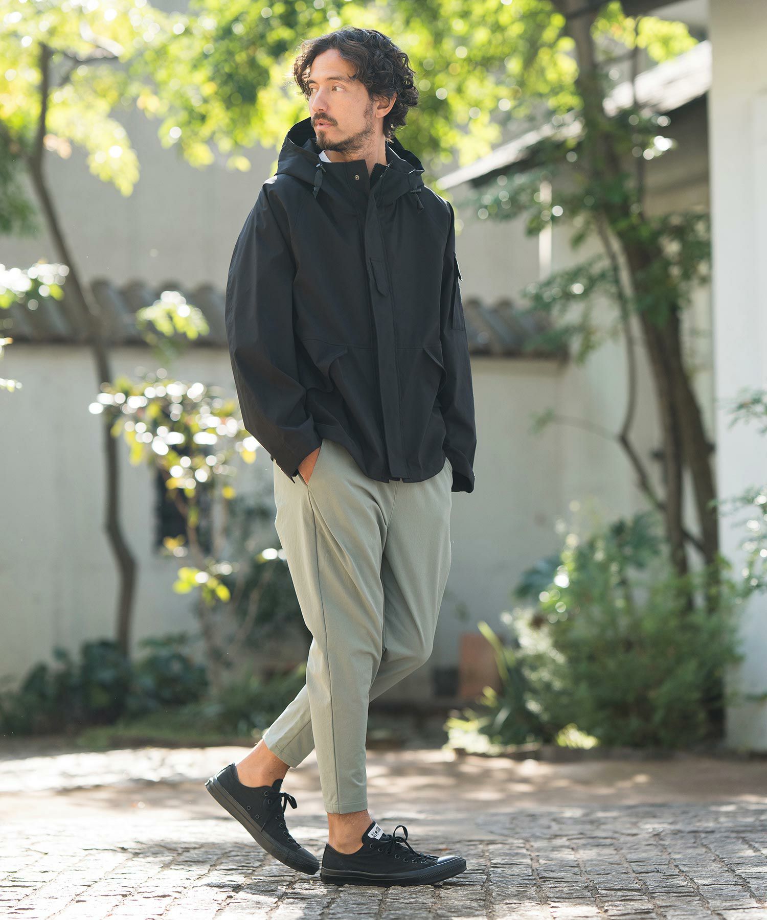 CAMBIO(カンビオ)】3 layer Military Hooded Jacket フーデッド 