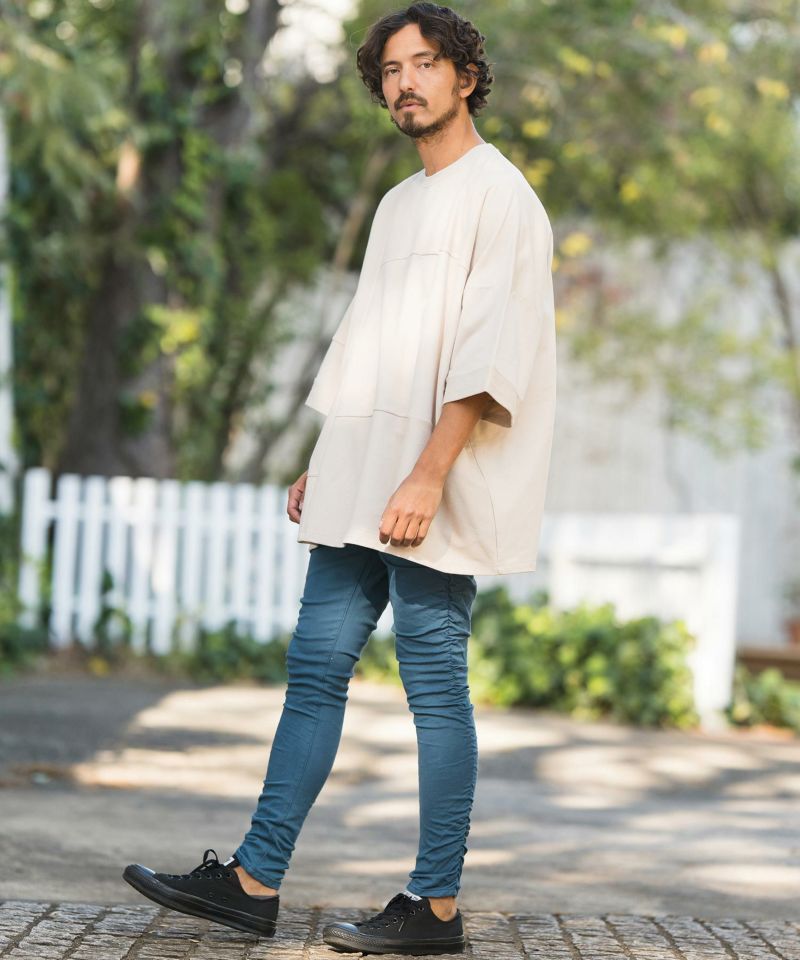 30%OFF【CAMBIO(カンビオ)】Stretch Twill Shirring Design