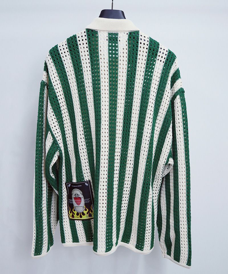 TENDER PERSON(テンダーパーソン)】STRIPE KNIT CARDIGAN カーディガン