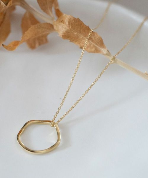 SENTI(センティ)】【予約販売2月上旬～中旬入荷】 RING NECKLACE ANGLE