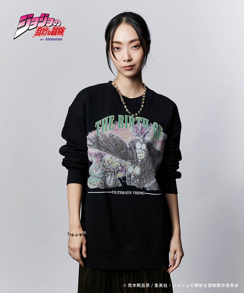 JOJO ジョジョ　glamb グラム　スウェット C・R 　ブラックM glamb（グラム） glamb×ジョジョの奇妙な冒険 黄金の風 スウェット