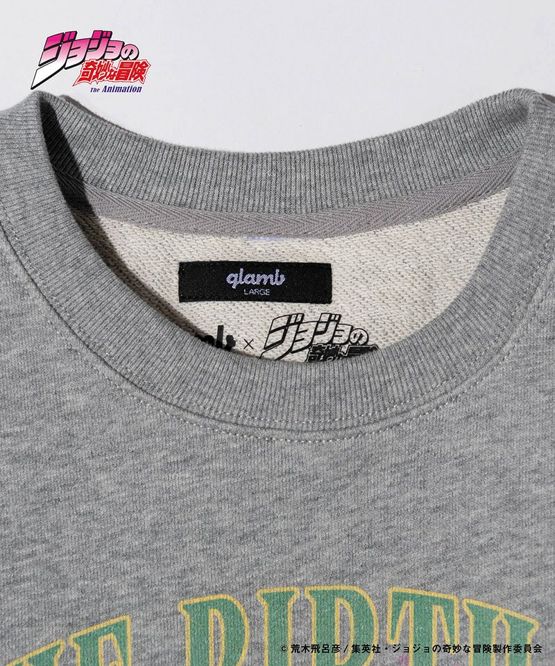JOJO ジョジョ　glamb グラム　スウェット C・R 　グレーＬ JOJO ジョジョ glamb グラム スウェット C・R グレーL glamb（グラム