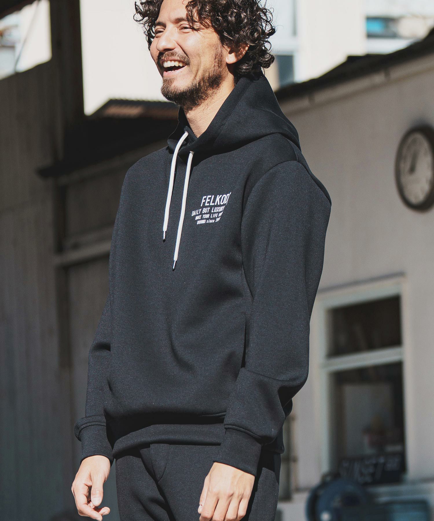 felkod(フィルコッド)】Cardboard Knit Print Parka パーカー(F24H310 