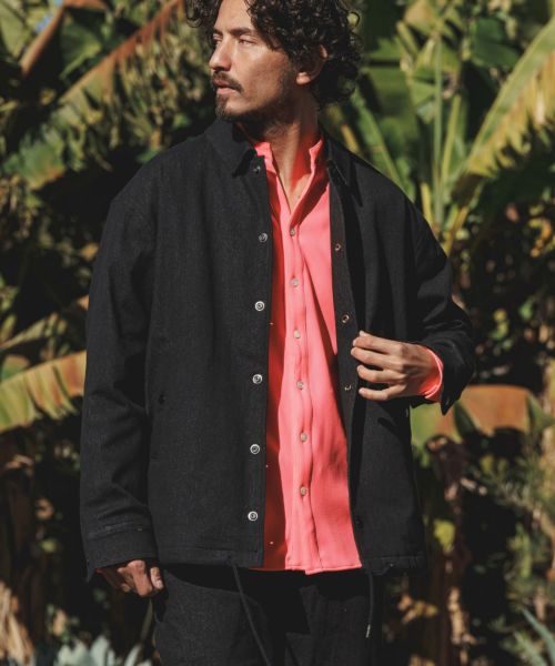 30%OFF【felkod(フィルコッド)】Camouflage Accent Denim Coach Jacket