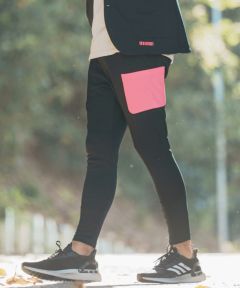 black & neon pink