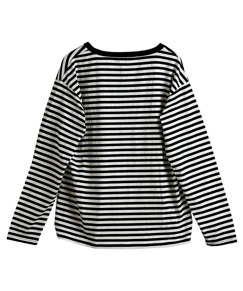 50%OFF【NO ID.(ノーアイディー)】ﾎﾞｰﾀﾞｰU-NﾛﾝT カットソー