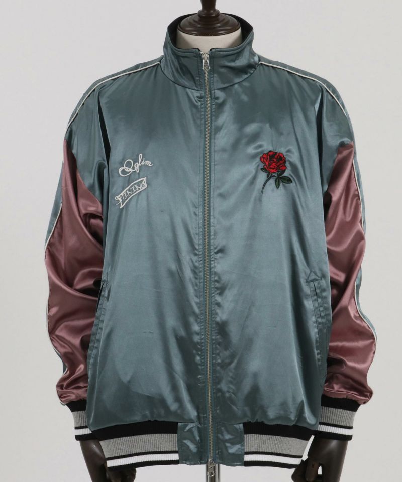 GLIMCLAP(グリムクラップ)】Stand collar souvenir jacket GLIMCLAP(グリムクラップ)】Stand collar souvenir jacket