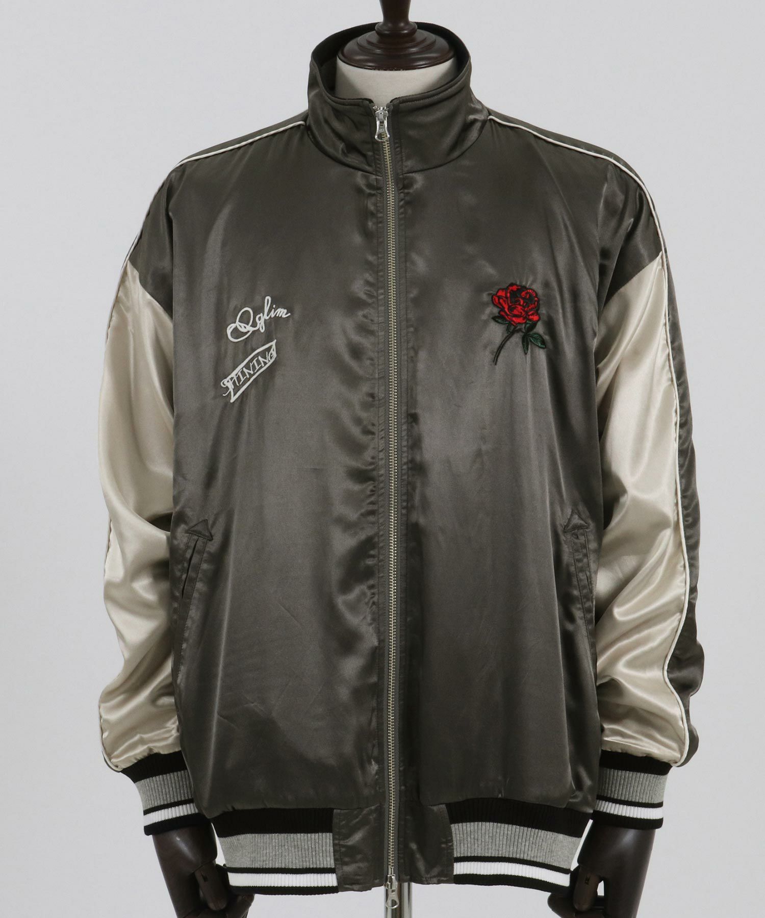 GLIMCLAP(グリムクラップ)】Stand collar souvenir jacket スーベニア