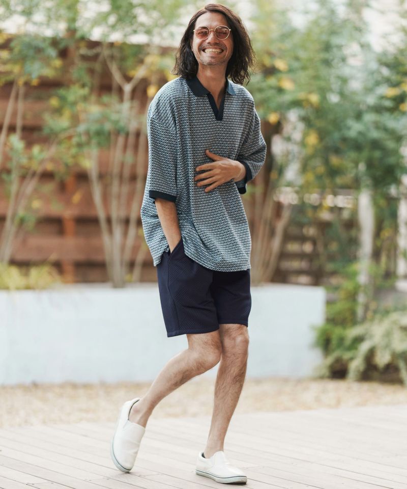 50%OFF【CAMBIO(カンビオ)】 Bulge Jacquard Short Pants