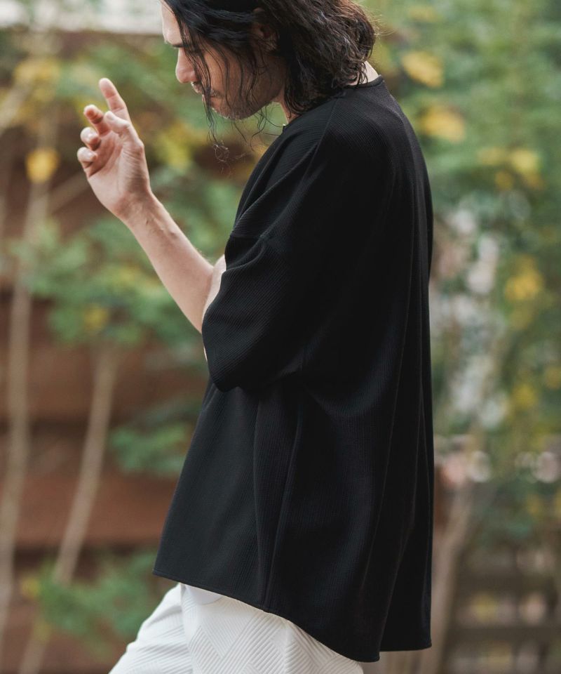 へボロ CONTEMPORANEA 50%OFF【CAMBIO(カンビオ)】Bulge Jacquard Key Neck Pullover