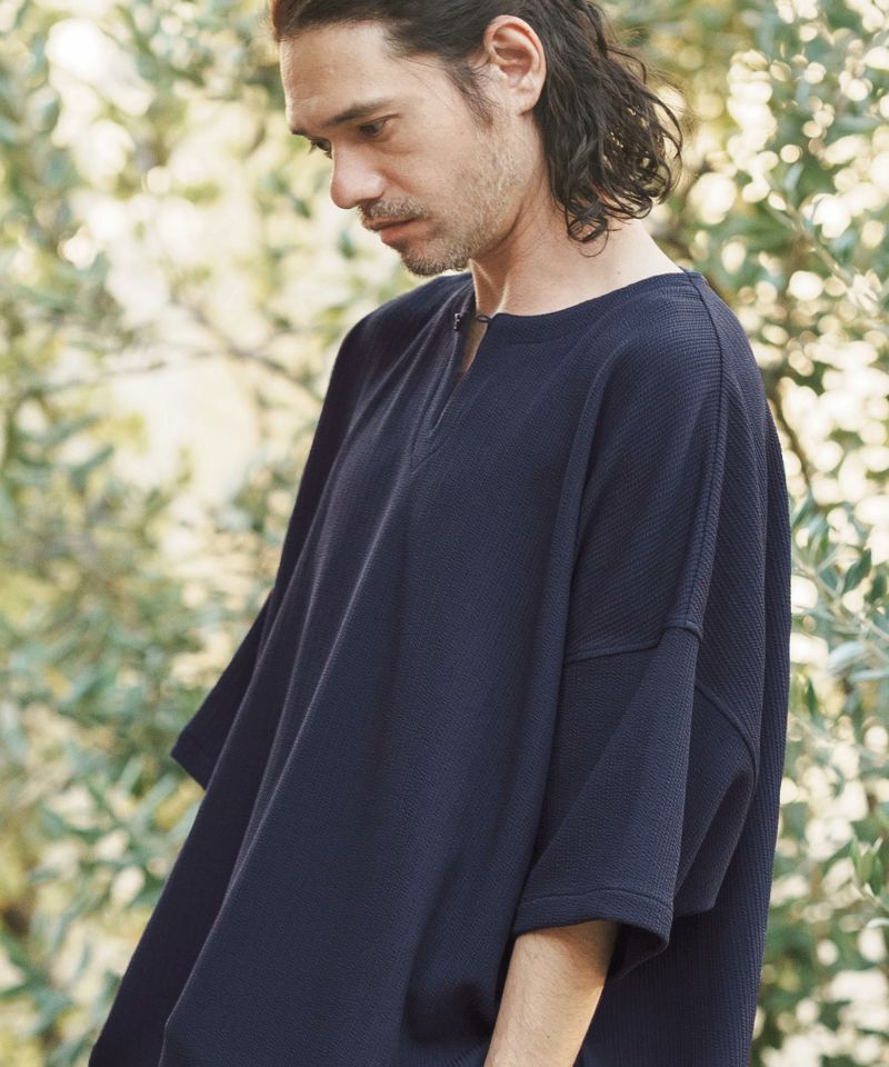 50%OFF【CAMBIO(カンビオ)】Bulge Jacquard Key Neck Pullover