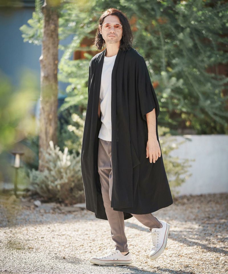【限定セール】CAMBIO KIMONO Like Linen Rayon 50%OFF【CAMBIO(カンビオ)】 KIMONO Like Linen Rayon 3-4