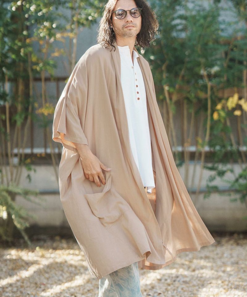50%OFF【CAMBIO(カンビオ)】 KIMONO Like Linen Rayon 3-4