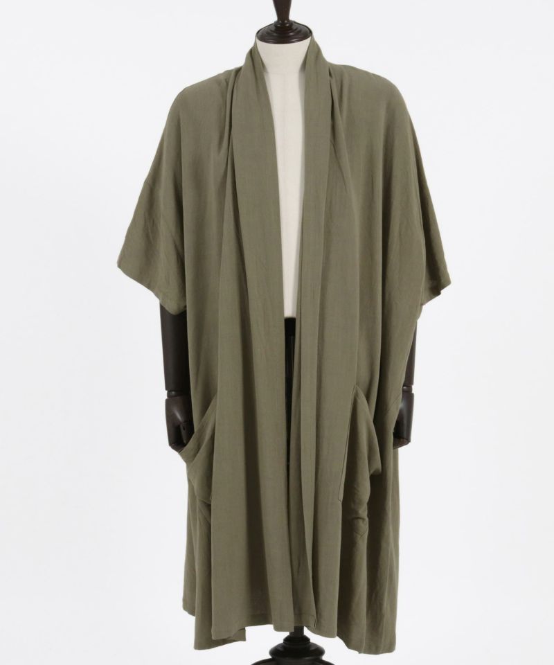 30%OFF【CAMBIO(カンビオ)】 KIMONO Like Linen Rayon 3-4