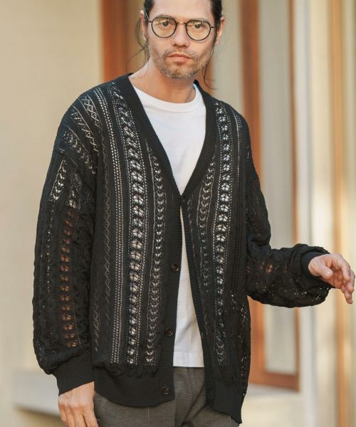 【CAMBIO(カンビオ)】Geometric Summer Cardigan カーディガン(MIU-241-029)