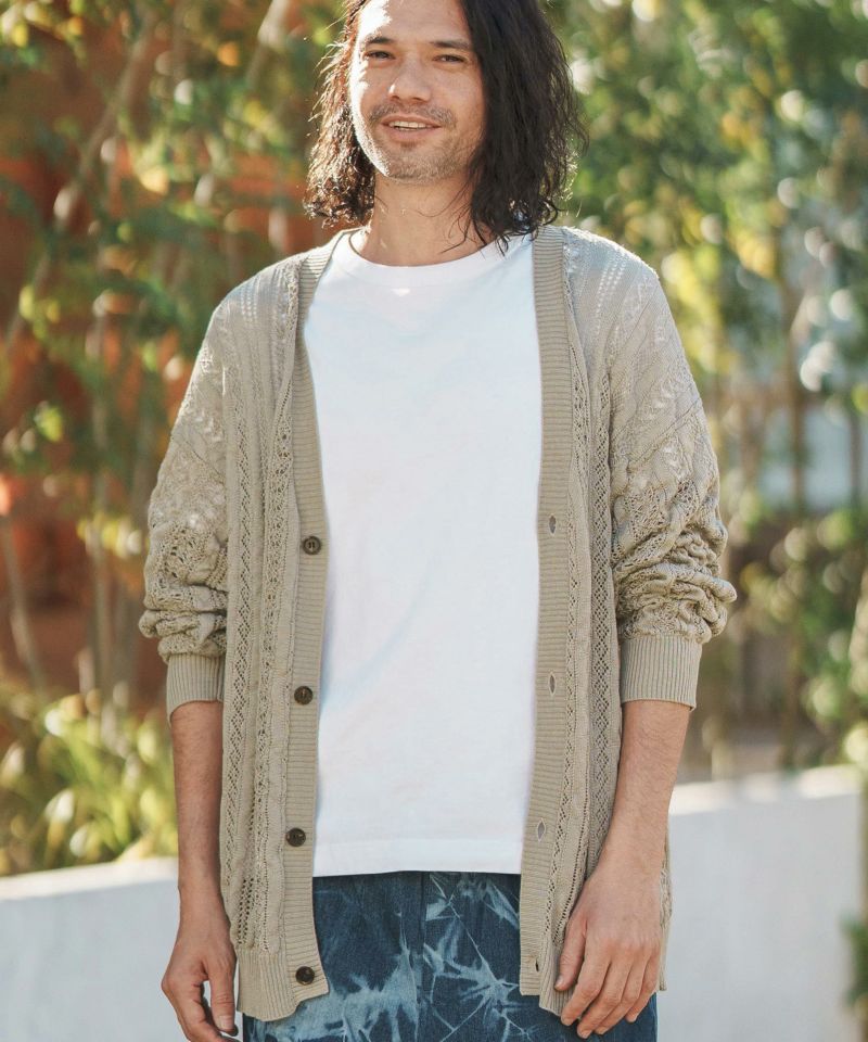 50%OFF【CAMBIO(カンビオ)】Geometric Summer Cardigan