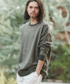 50%OFF【CAMBIO(カンビオ)】Cotton Heavy URAKE Sweat Pullover