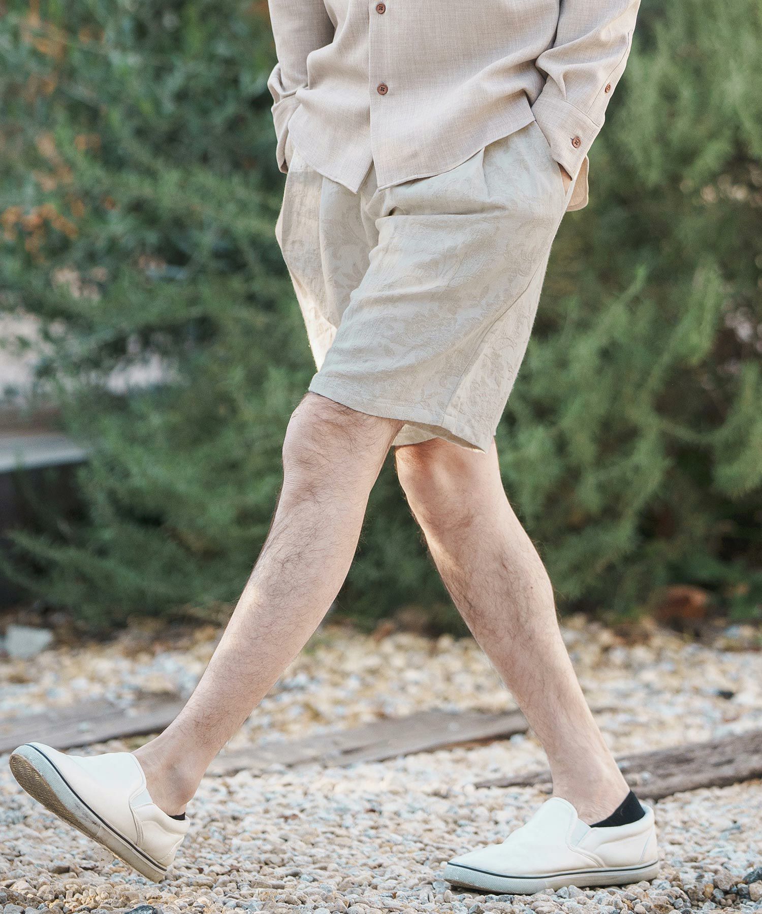 30%OFF【CAMBIO(カンビオ)】Botanical Jacquard Short Pants ショート