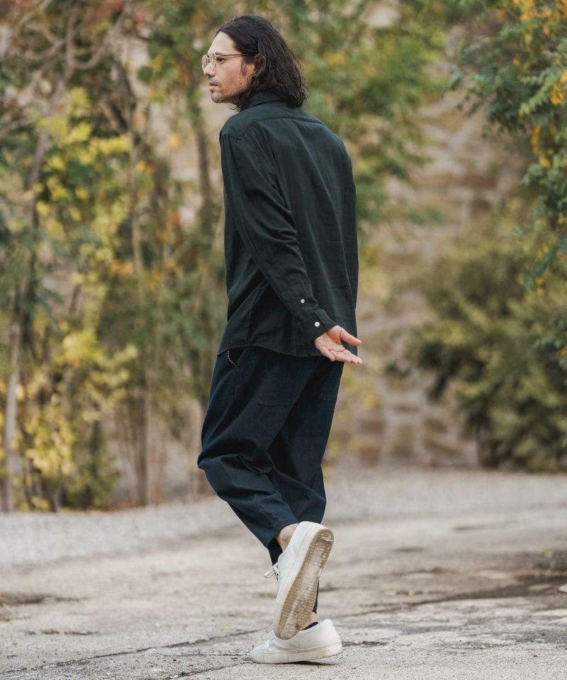 CAMBIO(カンビオ)】 Ripstop Like Stretch Denim Balloon Pants