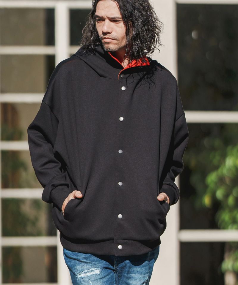 CAMBIO(カンビオ)】Color SchemeCardboard Knit Hood Jacket フード