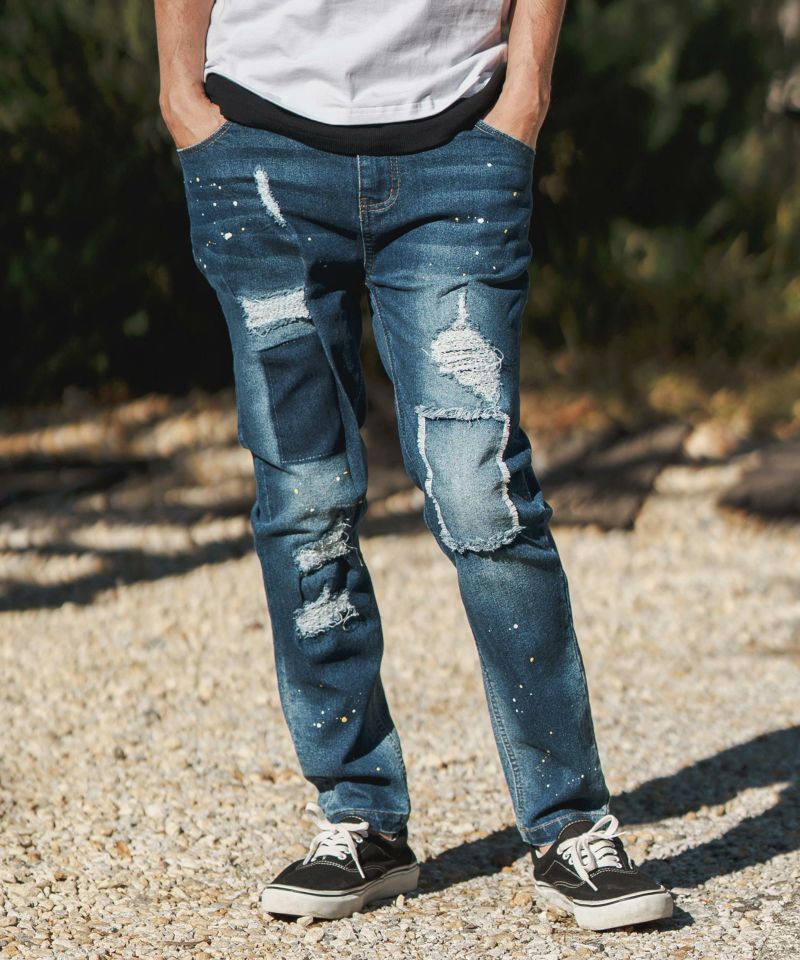 30%OFF【CAMBIO(カンビオ)】 11oz Biker Denim Pants デニム