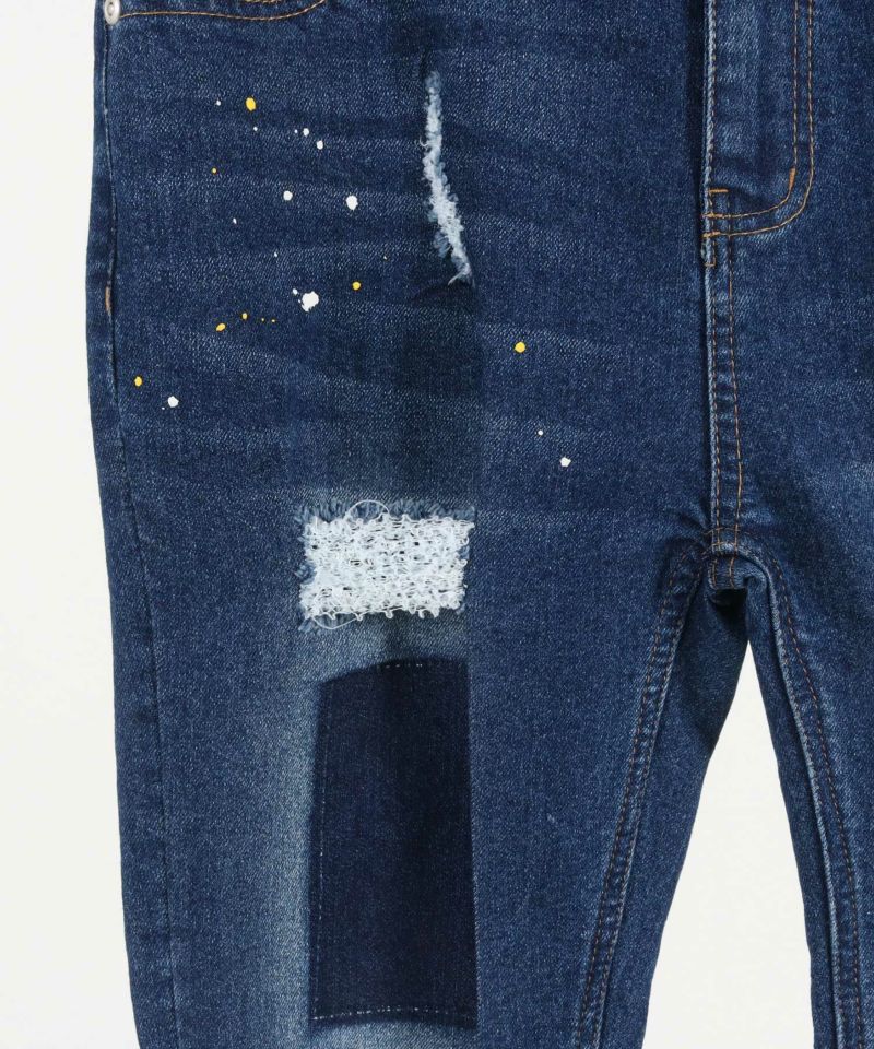 30%OFF【CAMBIO(カンビオ)】11oz Damage Paint Stretch Denim