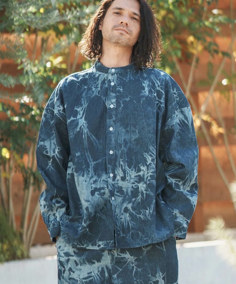 50%OFF【CAMBIO(カンビオ)】11oz Bleach Processing Band Collar