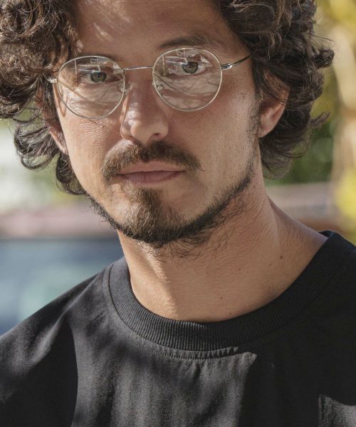 【CAMBIO(カンビオ)】Narrow Rim Round Sunglasses サングラス(S953224cmb)