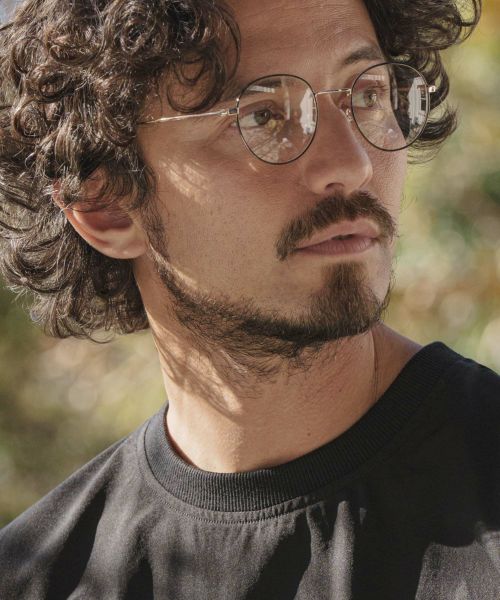 【CAMBIO(カンビオ)】Narrow Rim Round Sunglasses サングラス(S953224cmb)