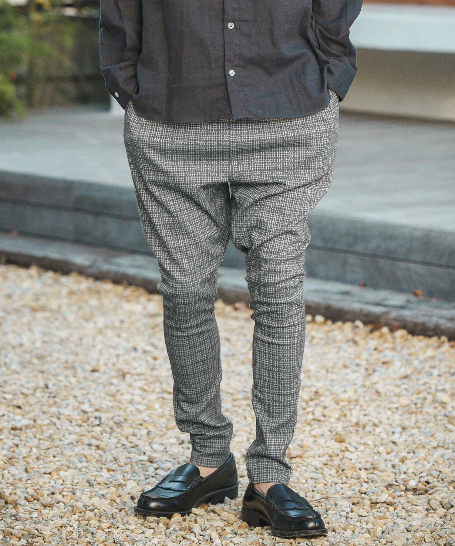 CAMBIO(カンビオ)】Plaid Jodhpurs Cut Pants ジョッパーズパンツ 