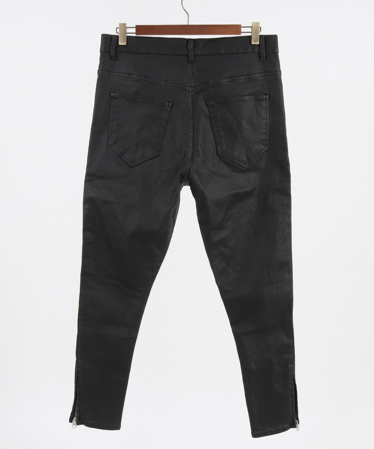 CAMBIO(カンビオ)】Hem Zip Coating Denim Pants デニムパンツ(S886cmb