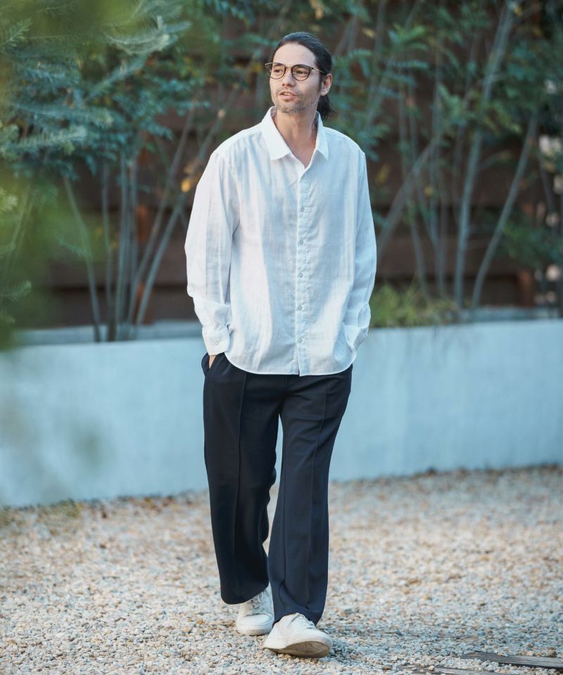 ガーゼシャツ 50%OFF【CAMBIO(カンビオ)】オーガニックコットンダブルガーゼシャツ