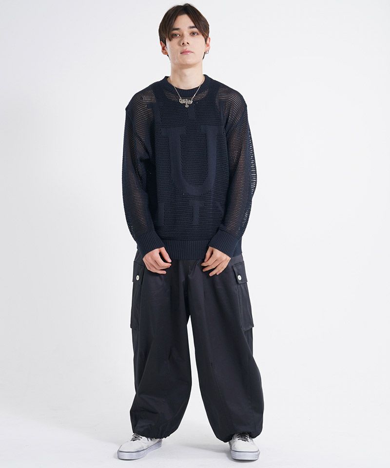 30%OFF【EFFECTEN(エフェクテン)】Utility net knit ニット