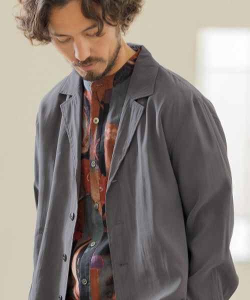 【Magine(マージン)】TROPICAL DRAPE JACKET LIKE SHIRTS　シャツジャケット(MGN241-007)
