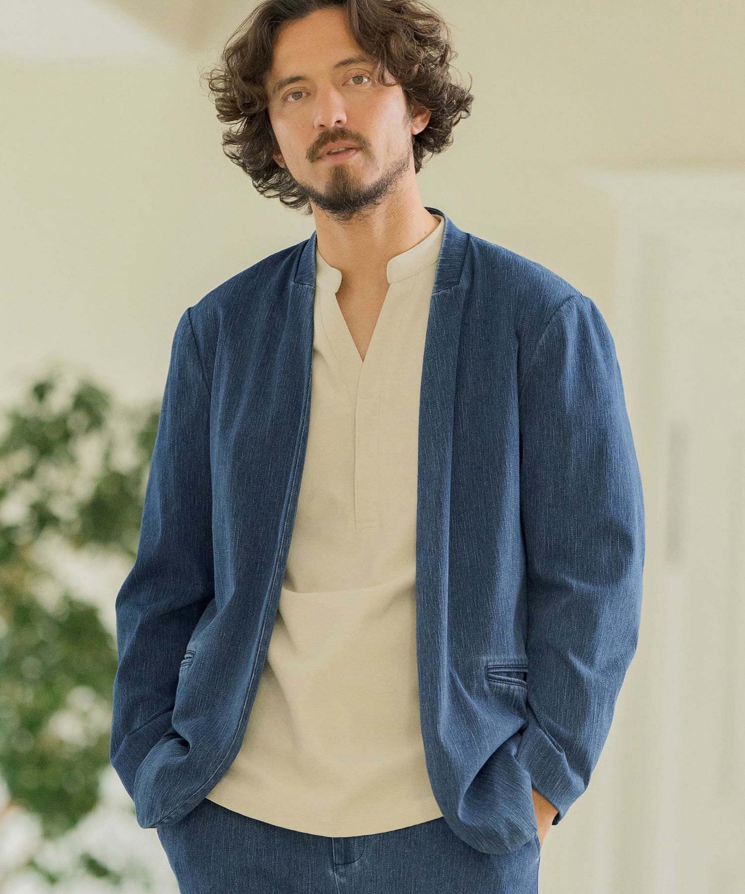 Magine(マージン)】SLAB CUT DENIM EASY JACKET ジャケット(MGN241-001 