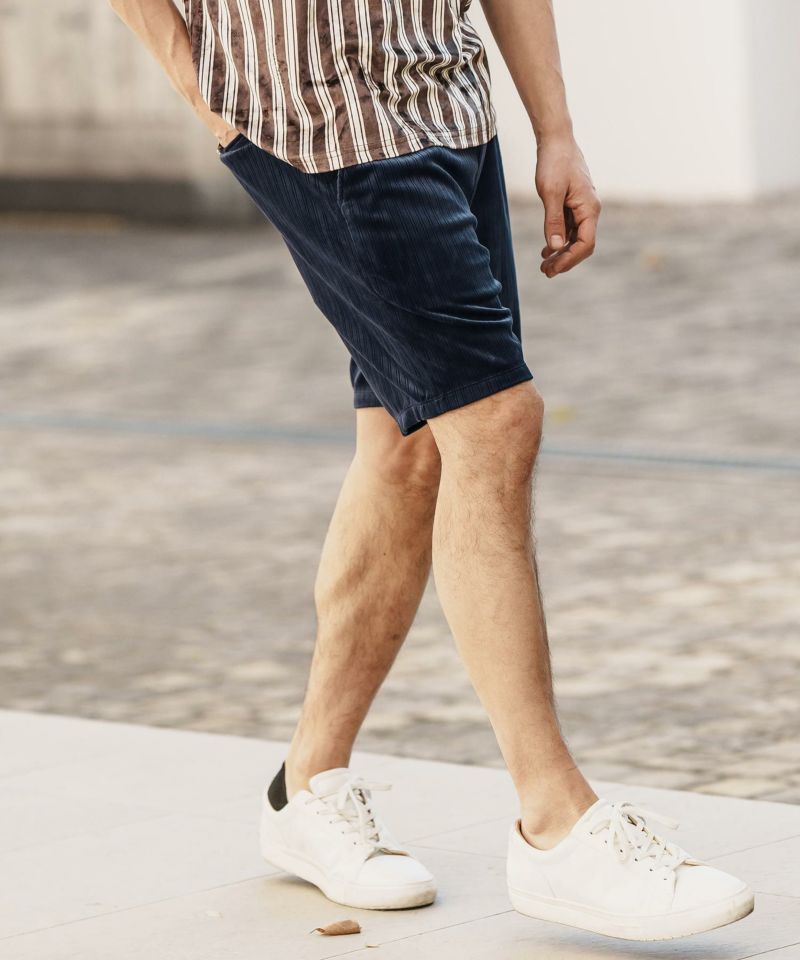 BBQ CAMBIO ハーフパンツ　【新品】 30%OFF【CAMBIO(カンビオ)】Stretch Random Stripe Short Pants