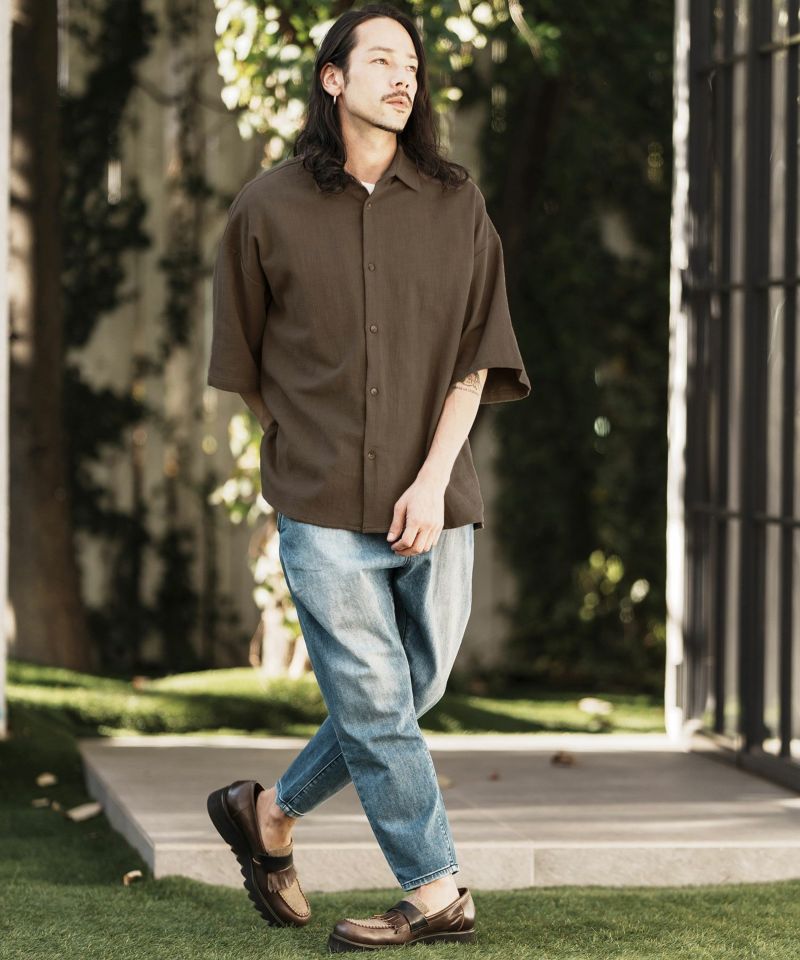 30%OFF【CAMBIO(カンビオ)】 コットンリネンルーズシルエット